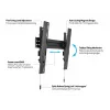 Soporte de pared VESA Multibrackets M Super Slim Tilt 400 MAX, 81,3 cm (32