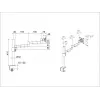Soporte de mesa Multibrackets M VESA Deskmount Officeline Single II Negro