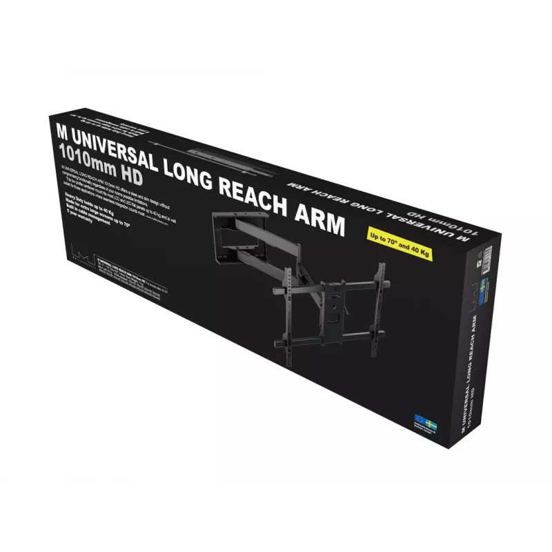 Multibrackets M Universal Long Reach Arm 1010mm HD Single 40kg 42-75