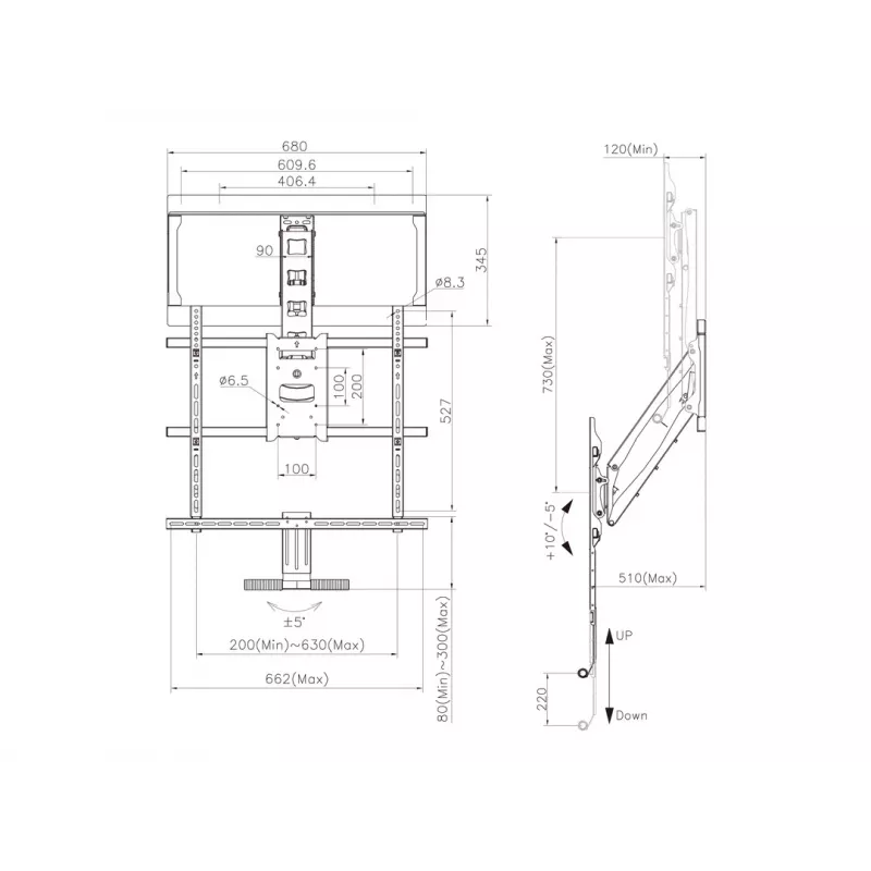Soporte, Multibrackets, M Pull Down Full Motion Flexarm
