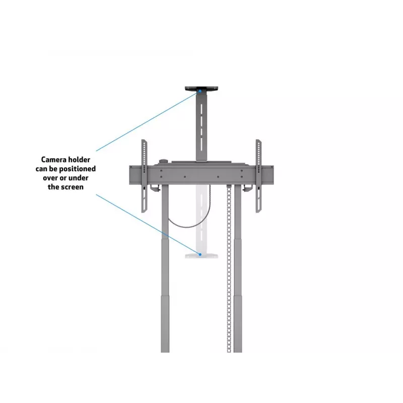 Multibrackets M Motorized Floorstand 120 kg Negro incl. armario y estante para cámara