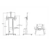 Multibrackets M Motorized Floorstand 120 kg Negro incl. armario y estante para cámara