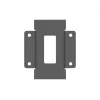 Placa para dispositivos Multibrackets M Pro Series placa de unión Negro Acero 2,1 kg