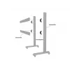 Placa para dispositivos Multibrackets M Pro Series placa de unión Negro Acero 2,1 kg