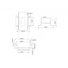 Placa para dispositivos Multibrackets M Pro Series placa de unión Negro Acero 2,1 kg