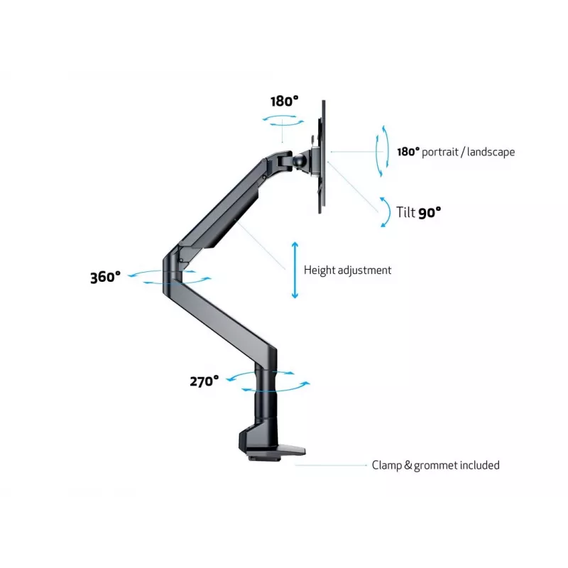 Multibrackets M VESA Gas Lift XL Single Negro