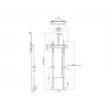 Multibrackets M Soporte de suelo motorizado 120 kg Negro incl. estante para cámara
