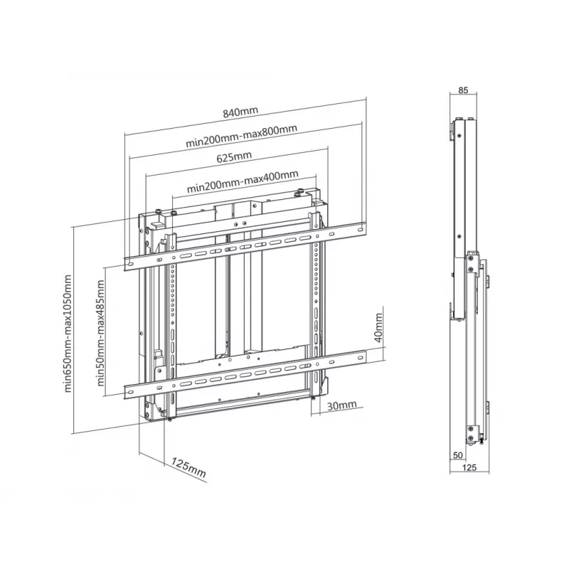 Soporte de pared MULTIBRACKETS M Counterbalanced HD para televisores de 37
