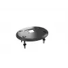 Base pasante MULTIBRACKETS M Deskmount HD — carcasa de aluminio, negra, Ø 21 cm, alto 40 mm, 500 g