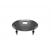 Base pasante MULTIBRACKETS M Deskmount HD — carcasa de aluminio, negra, Ø 21 cm, alto 40 mm, 500 g