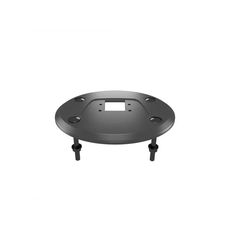Base pasante MULTIBRACKETS M Deskmount HD — carcasa de aluminio, negra, Ø 21 cm, alto 40 mm, 500 g