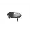 Base pasante MULTIBRACKETS M Deskmount HD — carcasa de aluminio, negra, Ø 21 cm, alto 40 mm, 500 g