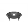 Base pasante MULTIBRACKETS M Deskmount HD — carcasa de aluminio, negra, Ø 21 cm, alto 40 mm, 500 g