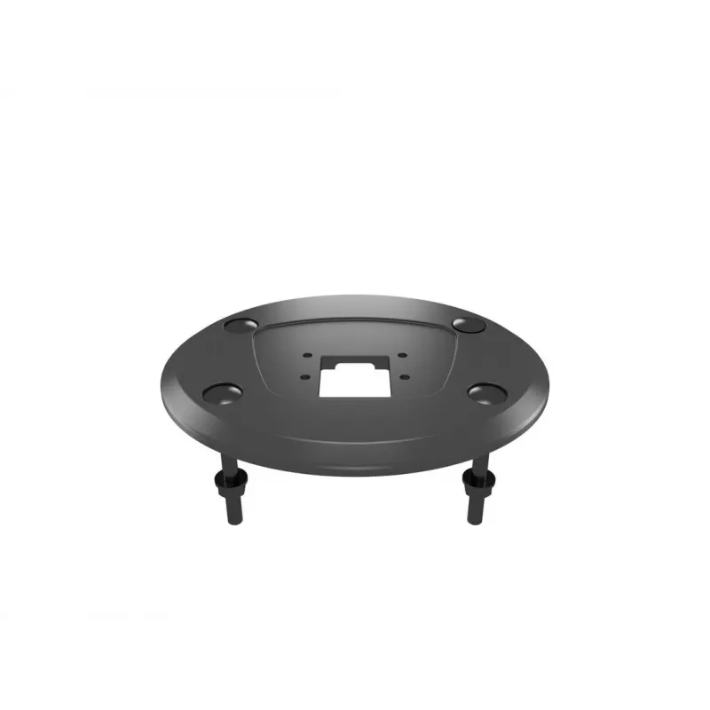 Base pasante MULTIBRACKETS M Deskmount HD — carcasa de aluminio, negra, Ø 21 cm, alto 40 mm, 500 g