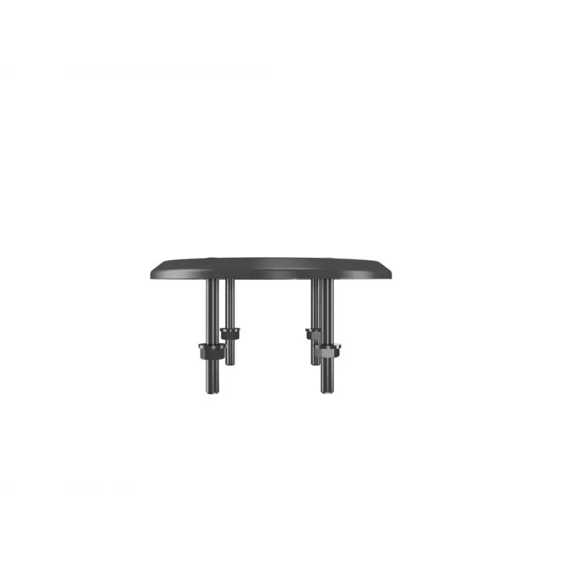 Base pasante MULTIBRACKETS M Deskmount HD — carcasa de aluminio, negra, Ø 21 cm, alto 40 mm, 500 g