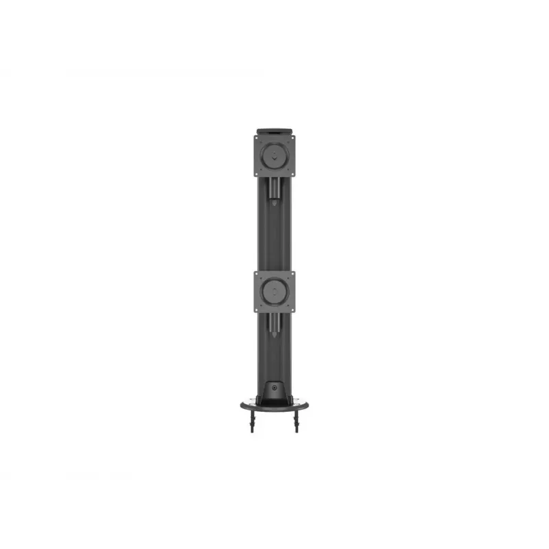 Base pasante MULTIBRACKETS M Deskmount HD — carcasa de aluminio, negra, Ø 21 cm, alto 40 mm, 500 g