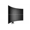 Base pasante MULTIBRACKETS M Deskmount HD — carcasa de aluminio, negra, Ø 21 cm, alto 40 mm, 500 g