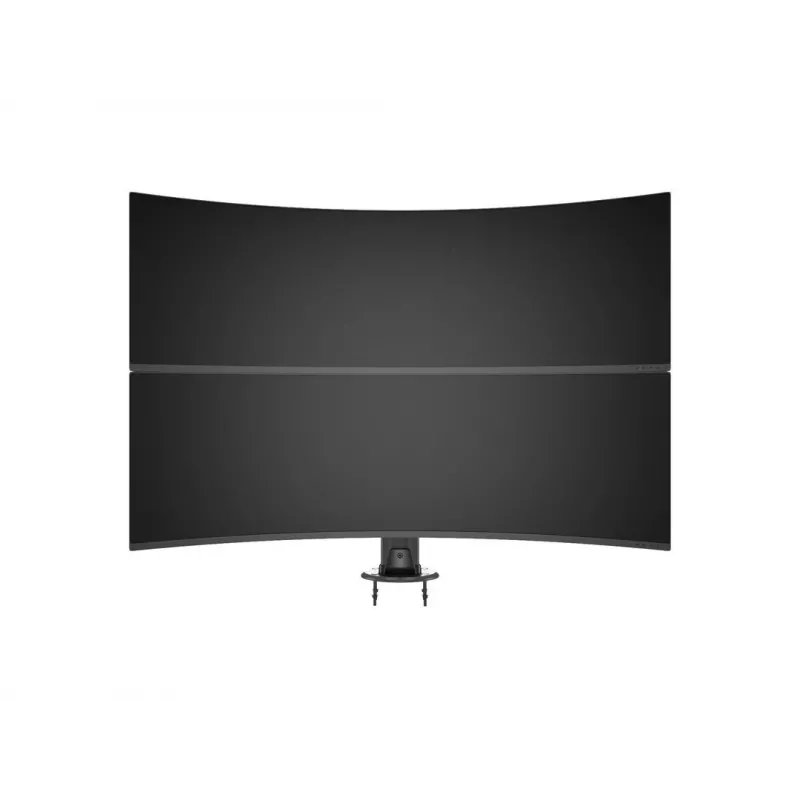 Base pasante MULTIBRACKETS M Deskmount HD — carcasa de aluminio, negra, Ø 21 cm, alto 40 mm, 500 g