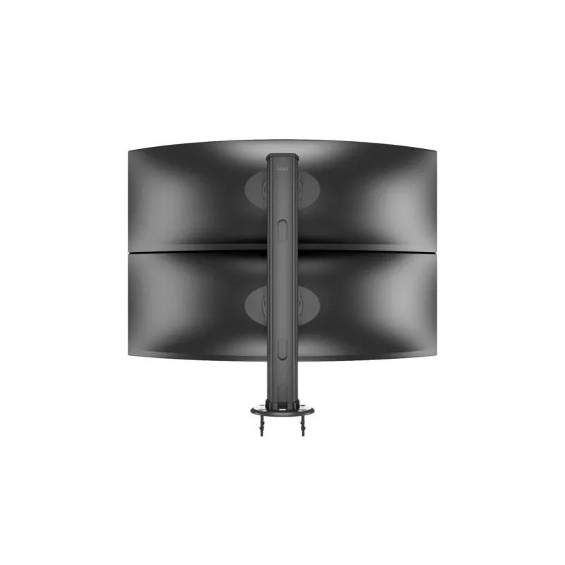 Base pasante MULTIBRACKETS M Deskmount HD — carcasa de aluminio, negra, Ø 21 cm, alto 40 mm, 500 g
