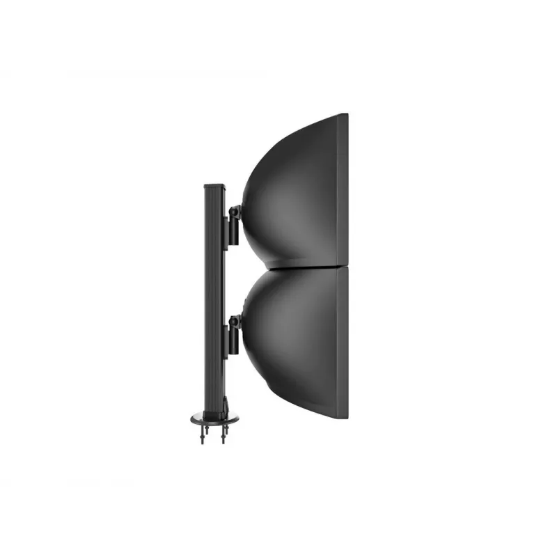 Base pasante MULTIBRACKETS M Deskmount HD — carcasa de aluminio, negra, Ø 21 cm, alto 40 mm, 500 g