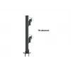 Base pasante MULTIBRACKETS M Deskmount HD — carcasa de aluminio, negra, Ø 21 cm, alto 40 mm, 500 g
