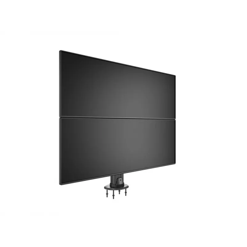 Base pasante MULTIBRACKETS M Deskmount HD — carcasa de aluminio, negra, Ø 21 cm, alto 40 mm, 500 g