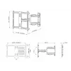 Soporte de pared para TV Multibrackets M Universal Flexarm Pro Single Negro — 40 kg, VESA 200x200–600x400, 40