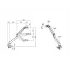 Multibrackets M Gaslift Arm Samsung G9 Single Negro 20 kg montaje en mesa