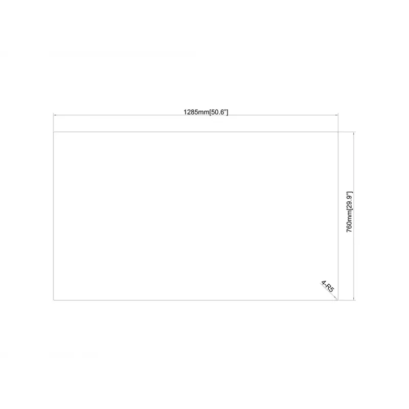 Multibrackets M Pro Series - Lámina de seguridad Policarbonato 55