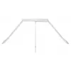 Gestión de cables de pared Multibrackets M Acero Blanco — para una gestión ordenada de cables