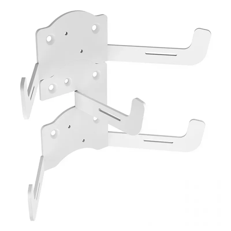 Gestión de cables de pared Multibrackets M Acero Blanco — para una gestión ordenada de cables