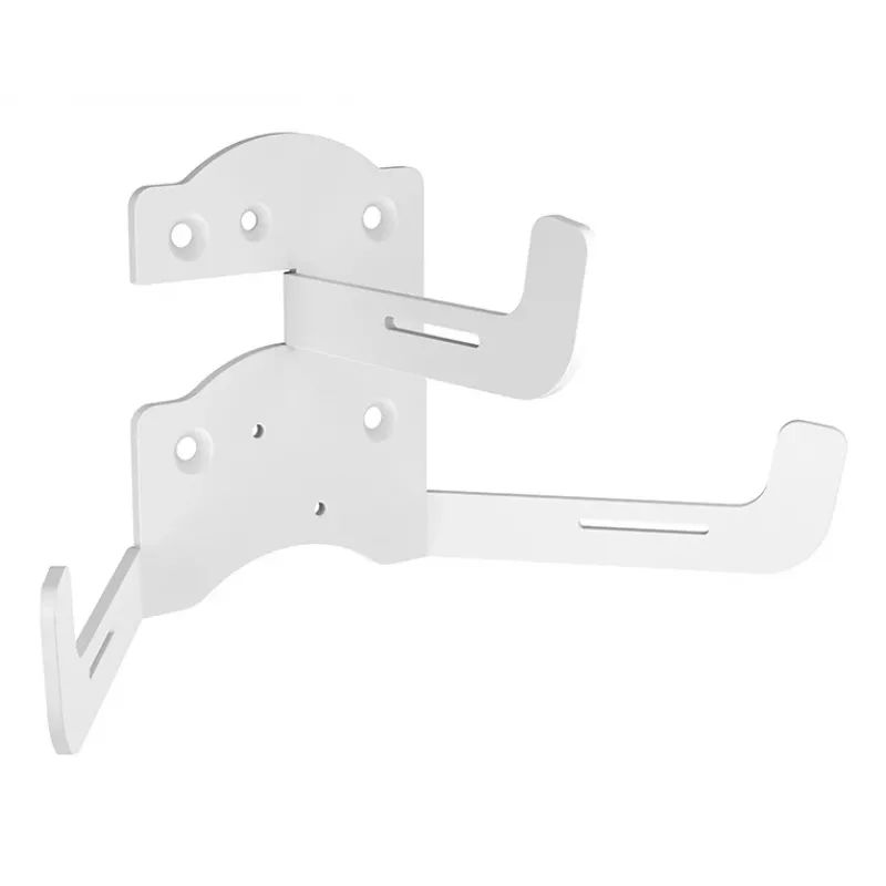 Gestión de cables de pared Multibrackets M Acero Blanco — para una gestión ordenada de cables