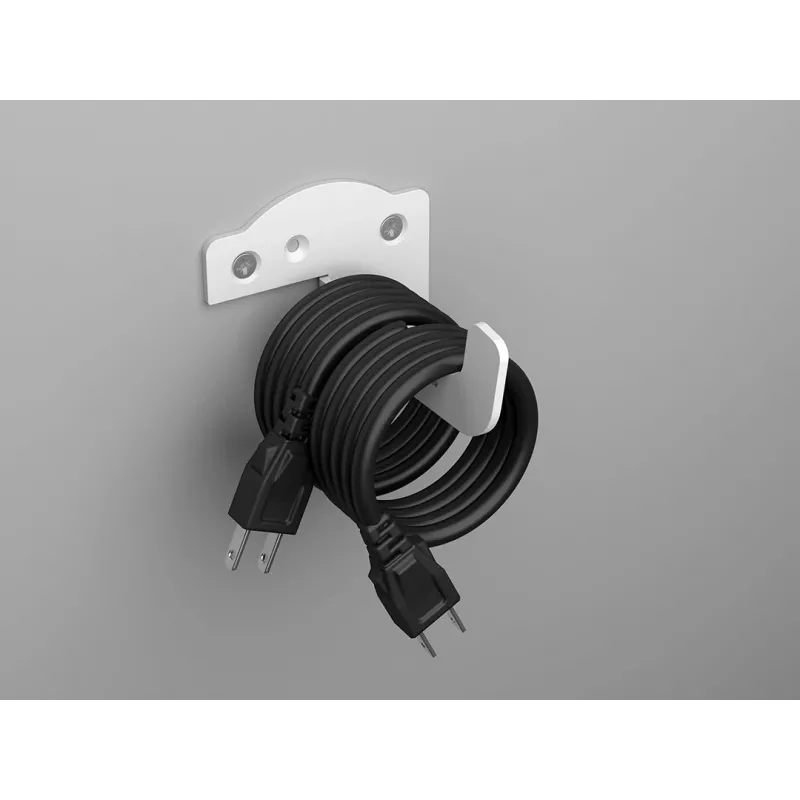 Gestión de cables de pared Multibrackets M Acero Blanco — para una gestión ordenada de cables