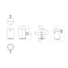 Multibrackets M soporte de pared para Sonos ERA100 - blanco, pared, acero, 10 kg, blanco, -25 - 25°, 90°