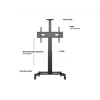 Multibrackets M soporte de suelo motorizado Public de columna única 170 HD 60 kg de capacidad 32-75
