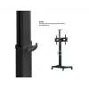 Multibrackets M soporte de suelo motorizado Public de columna única 170 HD 60 kg de capacidad 32-75