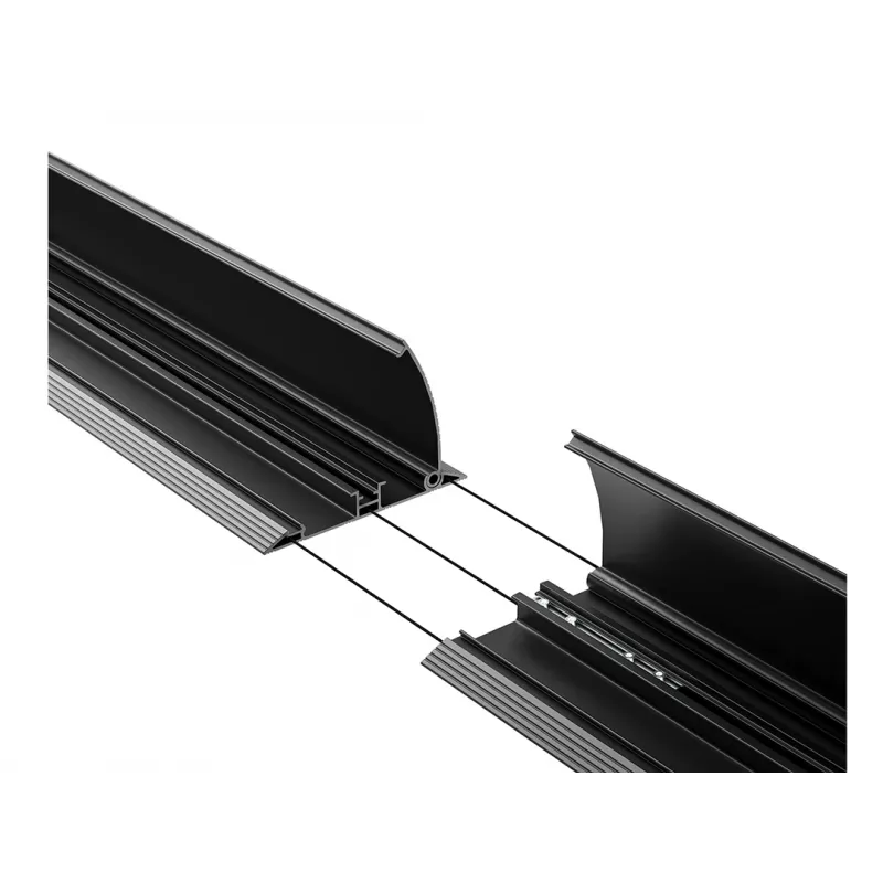 Protector de cables de suelo Multibrackets M Cable Cover Floor negro 139 mm de ancho 2200 mm de largo