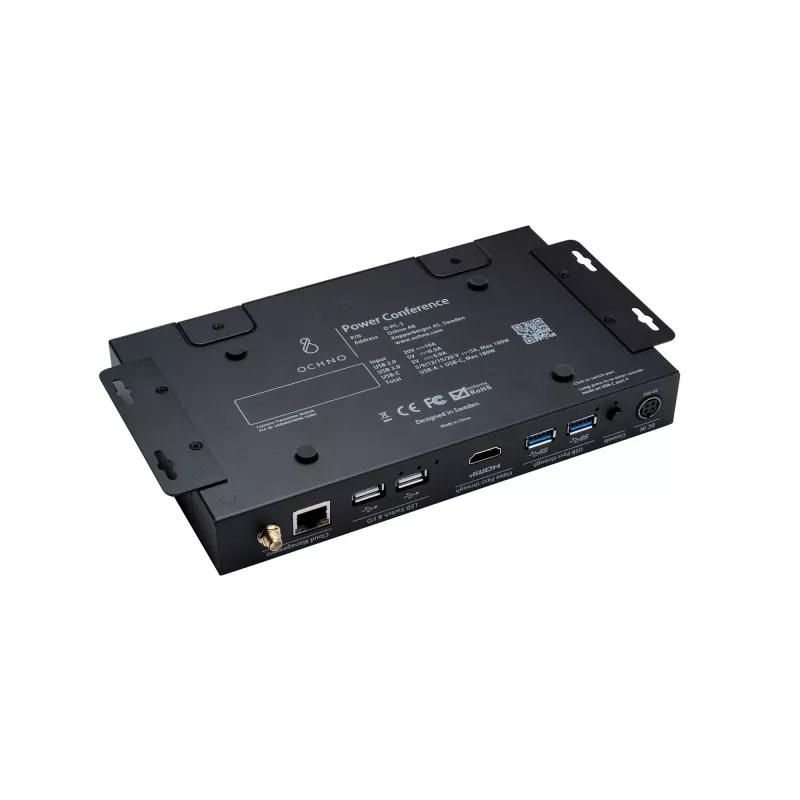Ochno Power Conference 3 Single, con cable, USB 3.2 Gen 2 (3.1 Gen 2) Type-C, 100 W, 1.4/2.3, 10,100 Mbit/s, negro