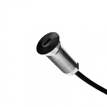 Cargador de toma USB-C Ochno O-CO-200-BL-1 cable de 2 m, fijación por tornillos, negro