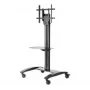Peerless SR575M Carro/soporte multimedia Negro Pantalla plana
