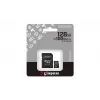 Tarjeta microSDXC Kingston 128 GB Industrial C10 A1 pSLC UHS-I, 100 MB/s lectura, 80 MB/s escritura, V30/U3, negra + adaptador SD