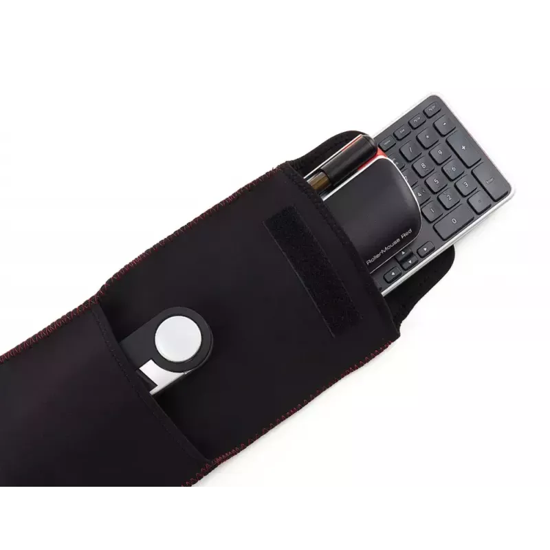 Contour RollerMouse Red Plus WL Travel Kit — inalámbrico RF, formato de teclado tamaño completo, negro, incluye ratón y reposamuñecas