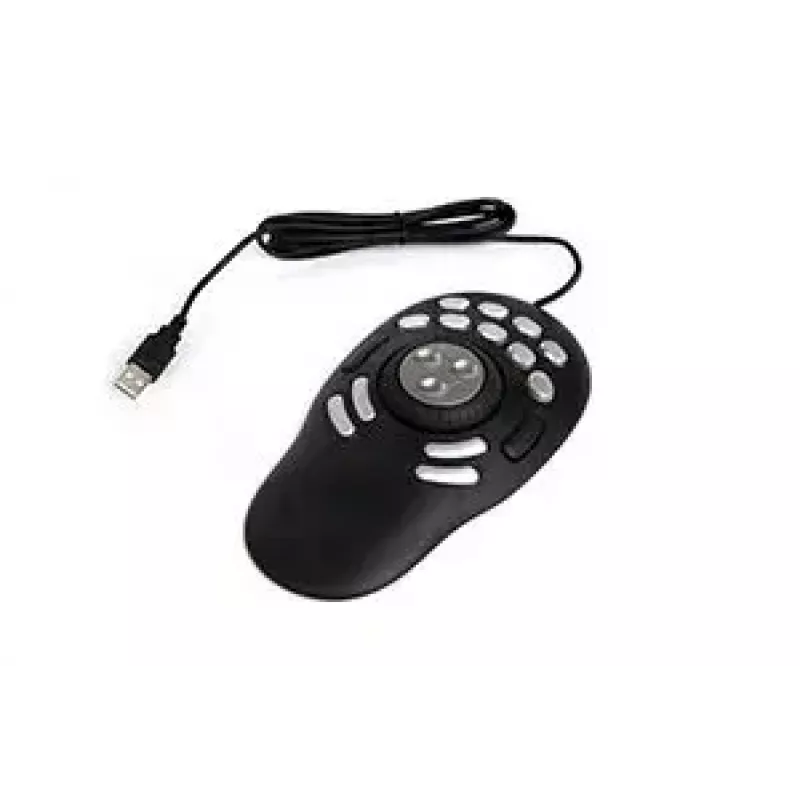 Control multimedia Contour PRO v2 – USB, plata/negro, 43×77,5×11,5 mm