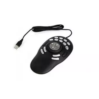 Control multimedia Contour PRO v2 – USB, plata/negro, 43×77,5×11,5 mm