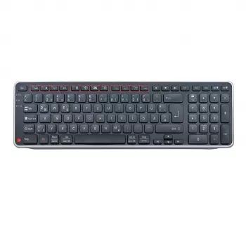 Contour Design Balance teclado DE, inalámbrico, tamaño completo (100 %), inalámbrico, RF Wireless + USB, interruptores de tijera, QWERTZ, negro