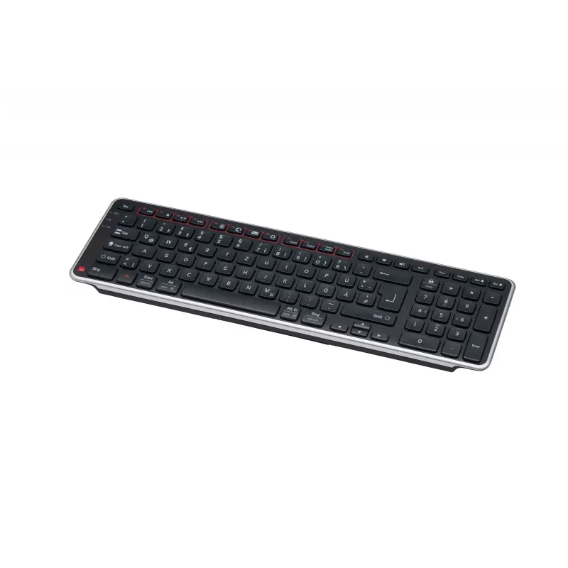 Contour Design Balance teclado DE, inalámbrico, tamaño completo (100 %), inalámbrico, RF Wireless + USB, interruptores de tijera, QWERTZ, negro