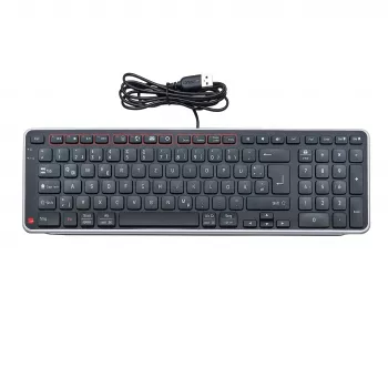 Contour Design Balance teclado DE, con cable, tamaño completo (100%), inalámbrico, RF Wireless + USB, QWERTZ, negro