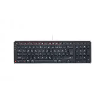 Contour Design Balance teclado DE, con cable, tamaño completo (100%), inalámbrico, RF Wireless + USB, QWERTZ, negro
