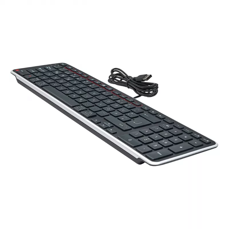 Contour Design Balance teclado DE, con cable, tamaño completo (100%), inalámbrico, RF Wireless + USB, QWERTZ, negro