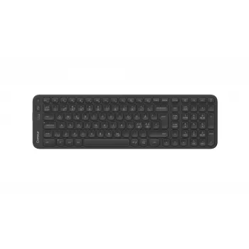Teclado Contour Balance Mid-Size inalámbrico — Contour; distribución Pan-Nórdica, RF Wireless + Bluetooth, 106 teclas, interruptores de tijera, negro